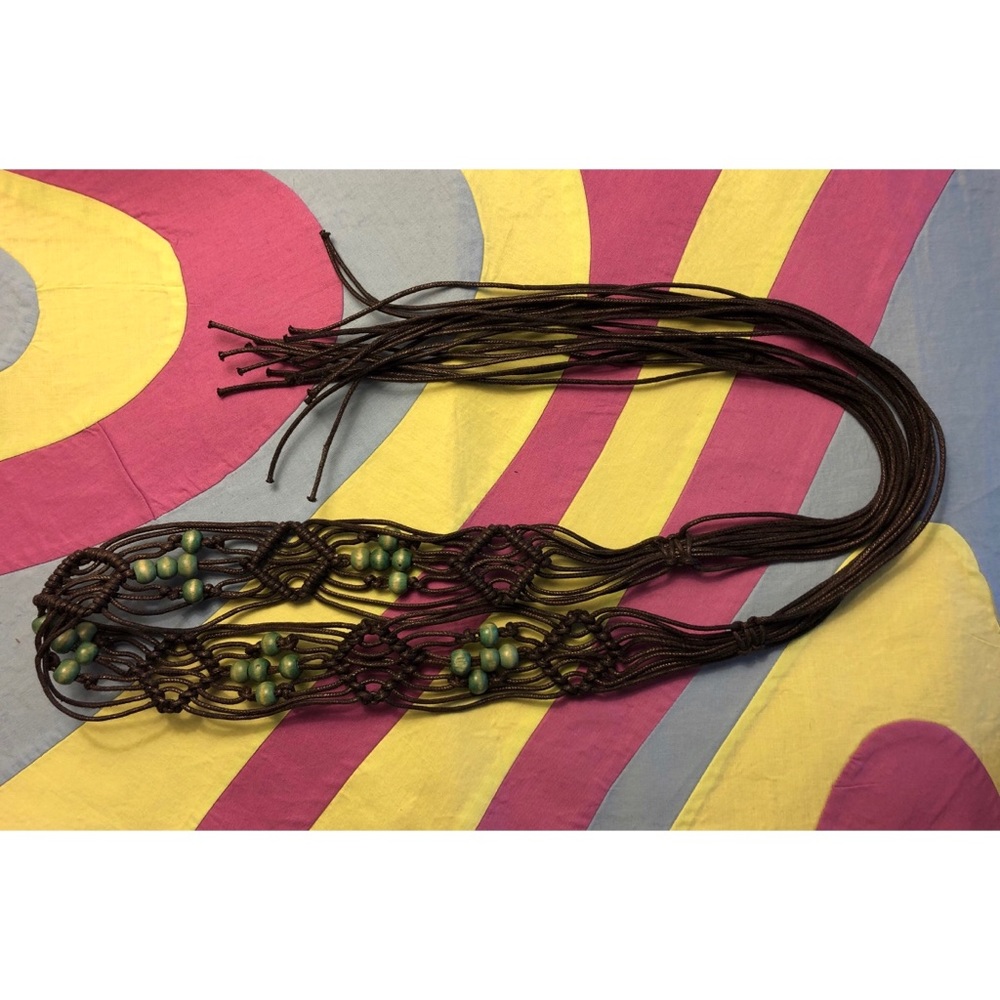 Macrame Beaded Belt